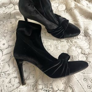 Giuseppe Velvet Black Boots